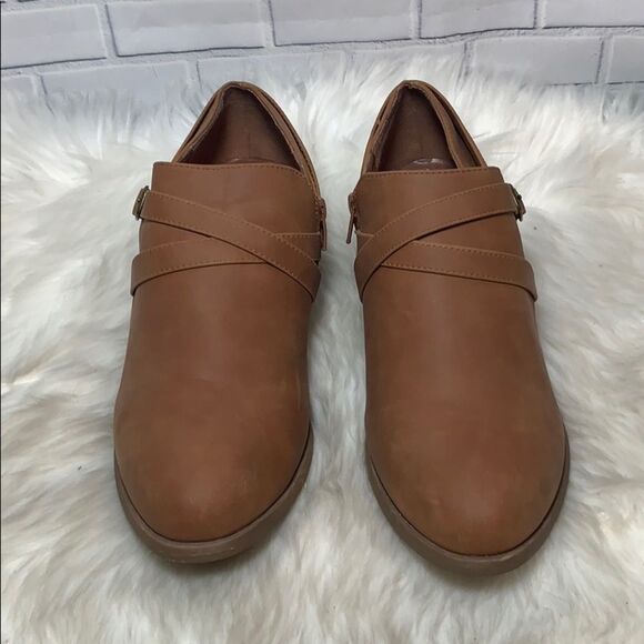 Bella Vita Tan Vegan Leather Booties Sz 11W - Picture 2 of 6